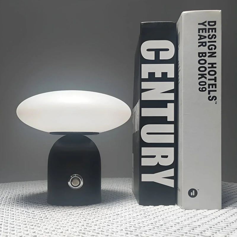 Scandinavian Luxury Mushroom Lamp with Smart Touch - NordicGlow-Black-State of Style
