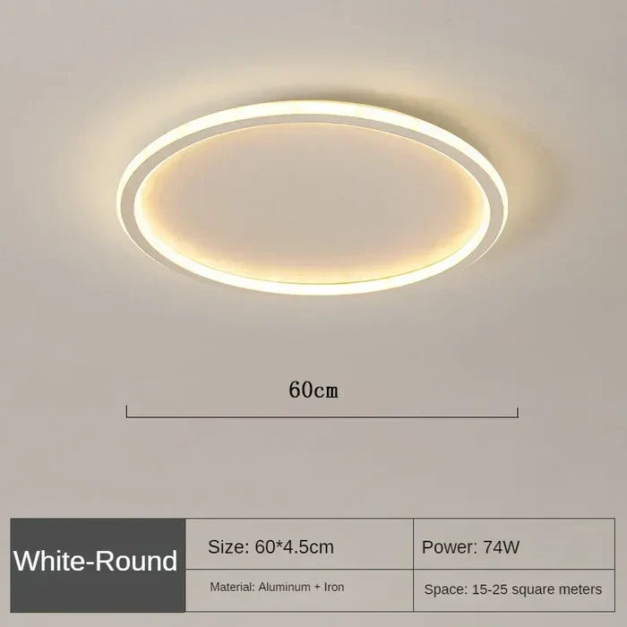 Scandinavian Round Ceiling Lamp - AuroraSphere-Natural White (no RC)-20cm Black-State of Style