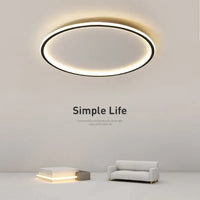 Scandinavian Round Ceiling Lamp - AuroraSphere-Natural White (no RC)-20cm Black-State of Style