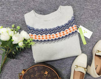 Scandinavian Trendy Jumper with Vibrant Pattern - NordicChic-S-State of Style