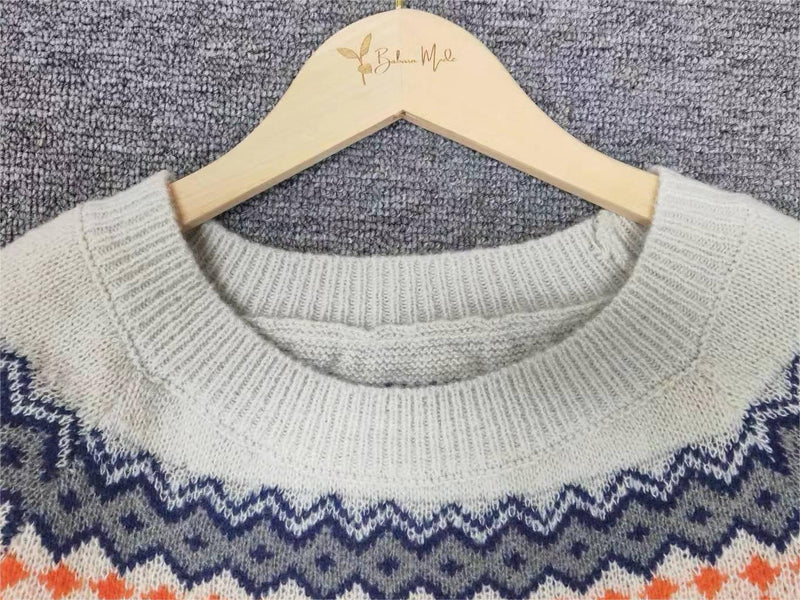 Scandinavian Trendy Jumper with Vibrant Pattern - NordicChic-S-State of Style