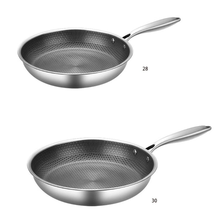 Scratch-resistant Stainless Steel Frying Pan with Non-stick Coating - ProCook Elite-State of Style
