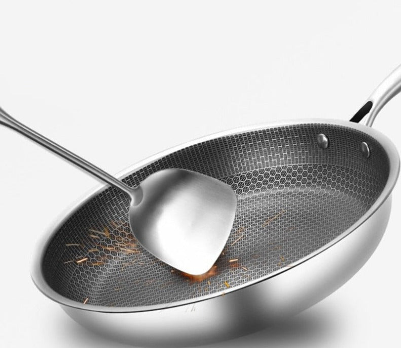 Scratch-Resistant Stainless Steel Frypan with Non-Stick Coating - ProCook Elite-State of Style
