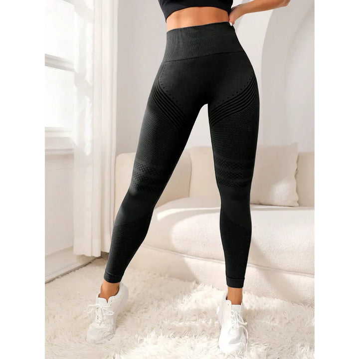 Seamless Booty-Lifting Leggings – Sienna-Black-S-State of Style