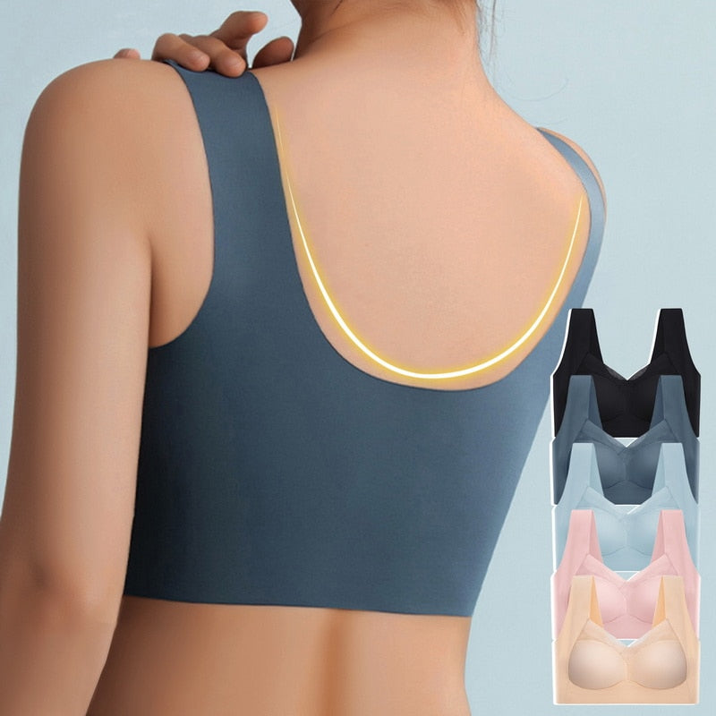 Seamless Bra for Ultimate Comfort - EaseFit-Dark Blue-L - (40-55kg)-State of Style