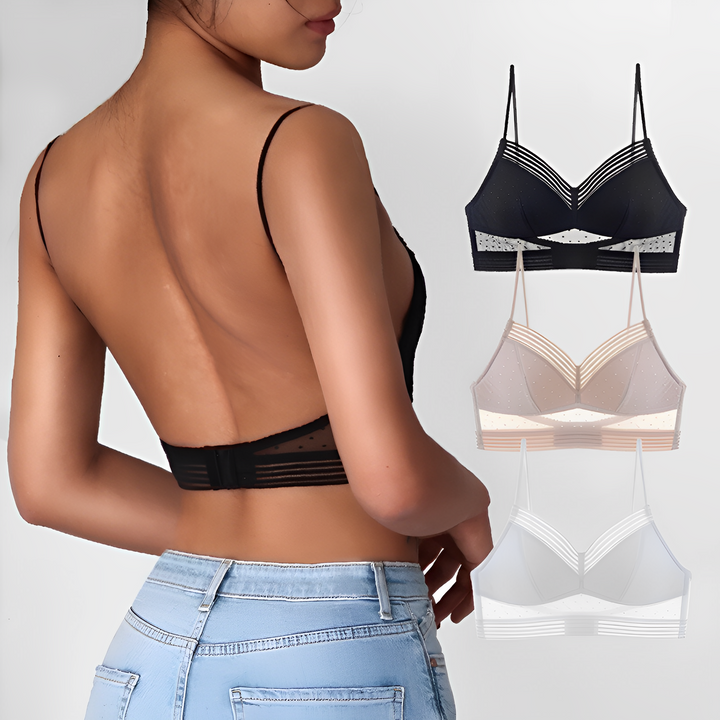 Seamless bralette bra with V-neck – buy 1, get 1 free – Clara-Black-S-State of Style