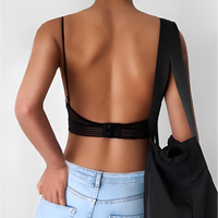 Seamless bralette bra with V-neck – buy 1, get 1 free – Clara-Black-S-State of Style