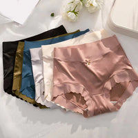 Seamless Satin Women's Briefs - Emily-Mixed Colours-5+5 FREE! (10-Pack)-M (40-60kg)-State of Style