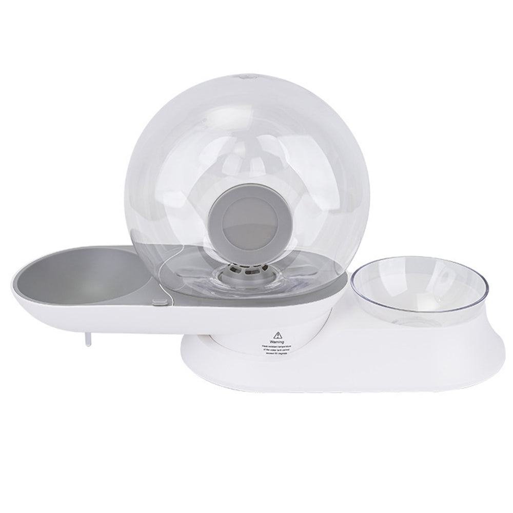 Self-Filling Pet Water Fountain – AquaPaw-Grey-State of Style