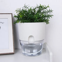 Self-Watering Plant Pot - AquaBloom-Grey-S-State of Style