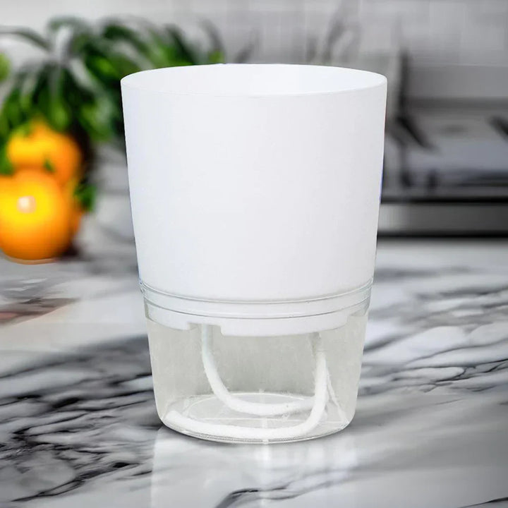 Self-Watering Plant Pot - AquaBloom-White-S-State of Style