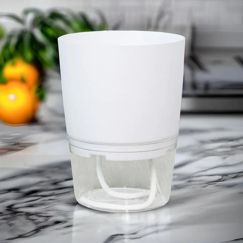 Self-Watering Plant Pot - AquaBloom-White-S-State of Style