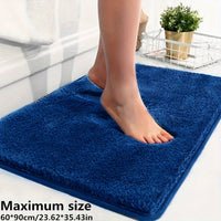 Serenity Plush Bath Mat-Dark Blue-40x60cm-State of Style