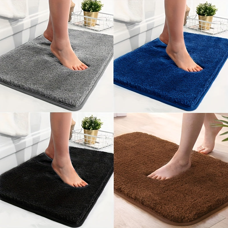 Serenity Plush Bath Mat-Grey-40x60cm-State of Style