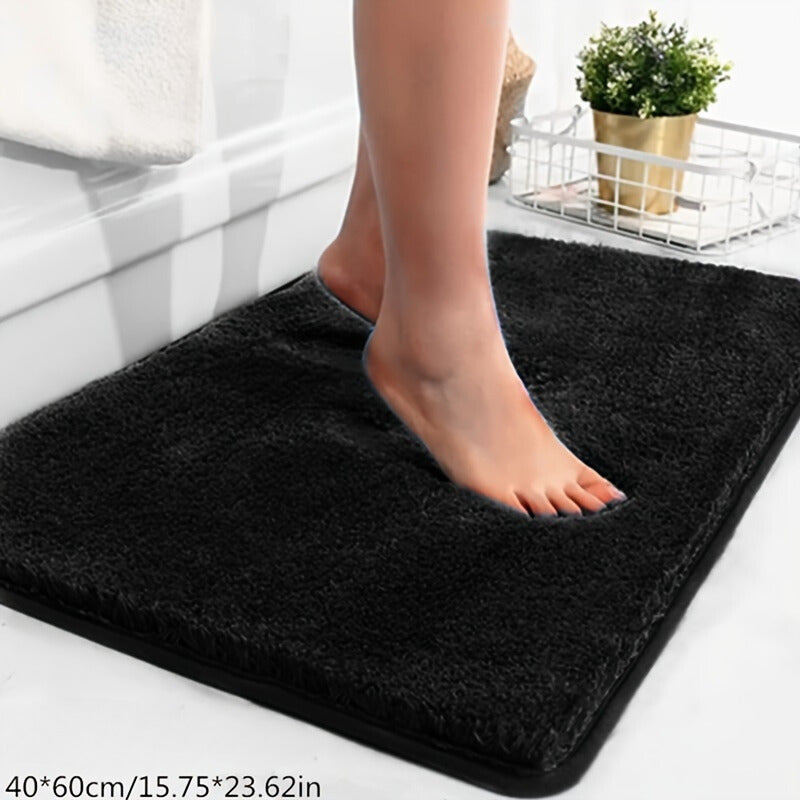 Serenity Plush Bath Mat-Grey-40x60cm-State of Style