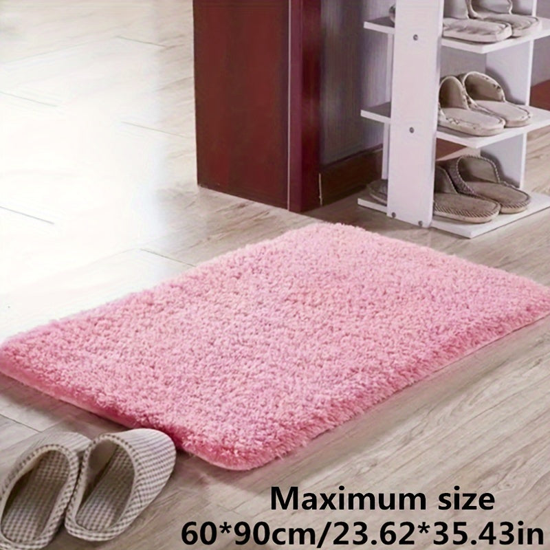 Serenity Plush Bath Mat-Pink-40x60cm-State of Style