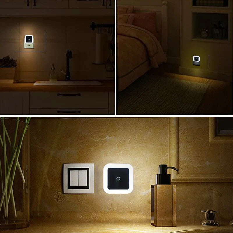 Set of 2 Children's Night Lights with Motion Sensor - GlowGuard-White-State of Style