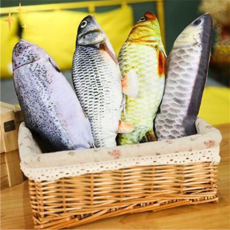 Set of 4 Moving Fish Toys for Cats - FitFish-State of Style