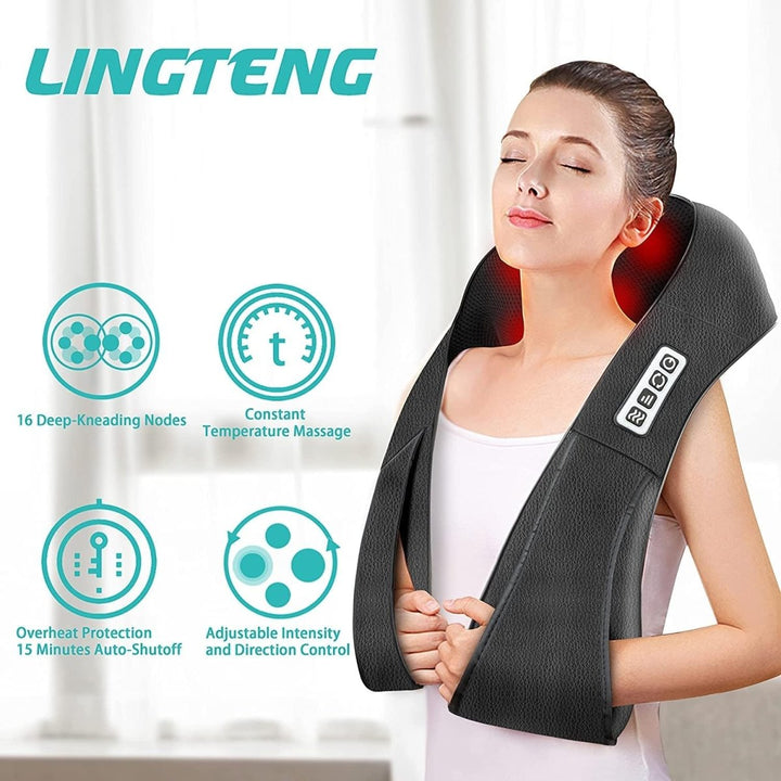 Shiatsu Massage Cushion with Infrared - FlowRelief-State of Style