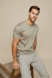Shiny & Soft Men's T-Shirt made from Mercerised Cotton – Leon-S-State of Style