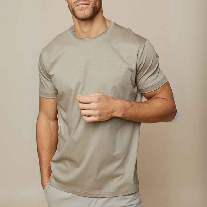 Shiny & Soft Men's T-Shirt made from Mercerised Cotton – Leon-S-State of Style
