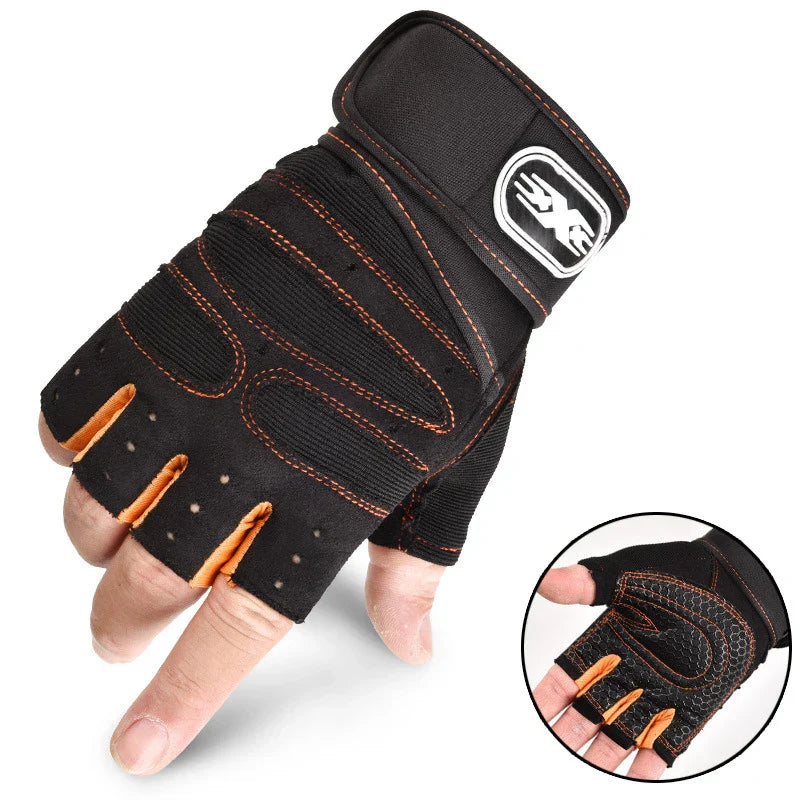 Shock-Resistant & Supportive Gym Gloves – FitFlex-Orange-S-State of Style
