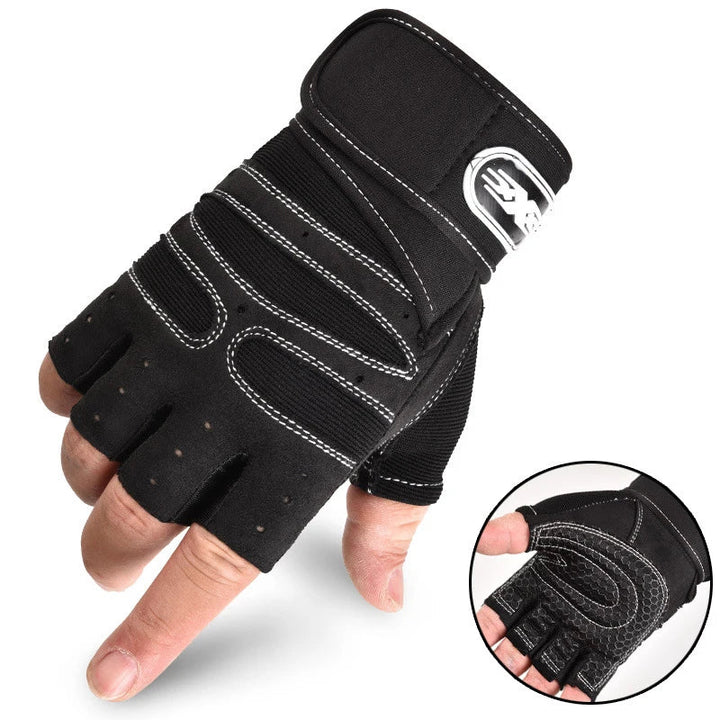 Shock-Resistant & Supportive Gym Gloves – FitFlex-White-S-State of Style