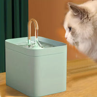 Silent Automatic Water Fountain for Cats - PureFlow-Green-State of Style