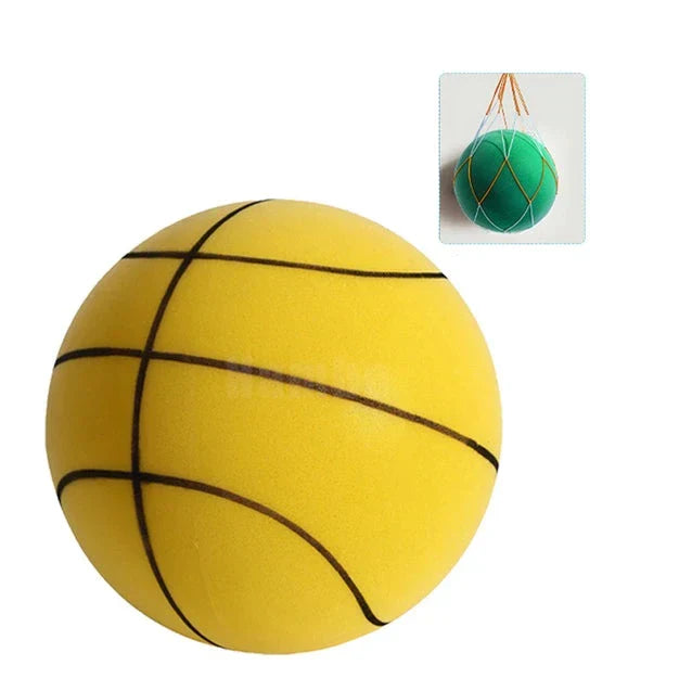 Silent Basketball for Noise-Free Training & Fun – SilentBounce-Yellow-18cm-State of Style
