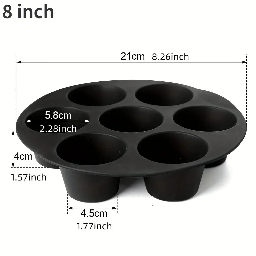 Silicone Bakeware for Microwave and Air Fryer - FlexiBake-18 cm-State of Style