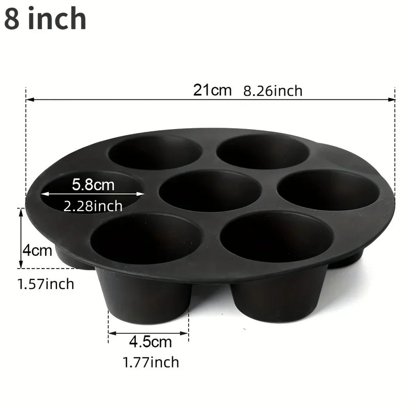 Silicone Bakeware for Microwave and Air Fryer - FlexiBake-18 cm-State of Style
