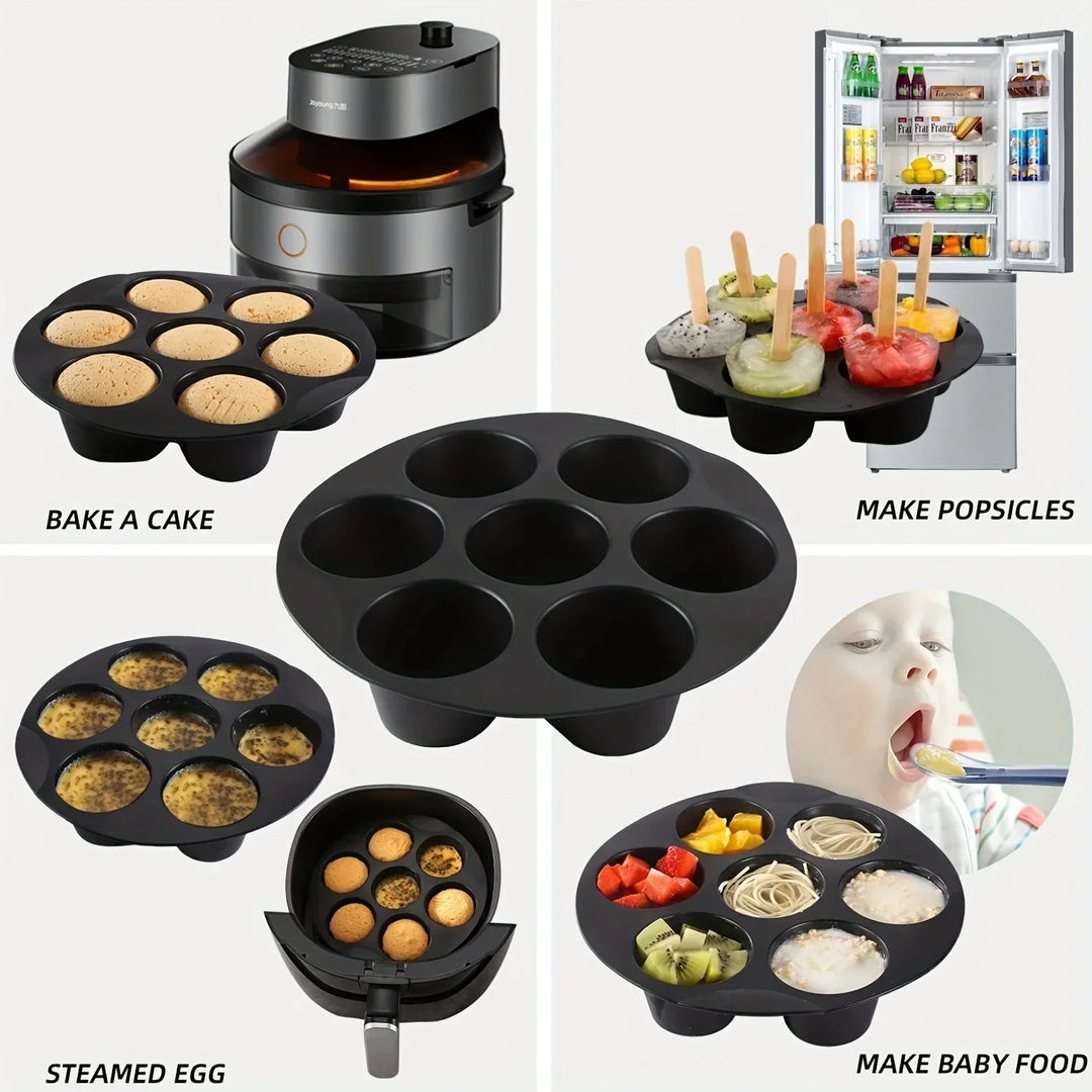 Silicone Baking Mold for Microwave and Air Fryer - FlexiBake-18.01 cm-State of Style