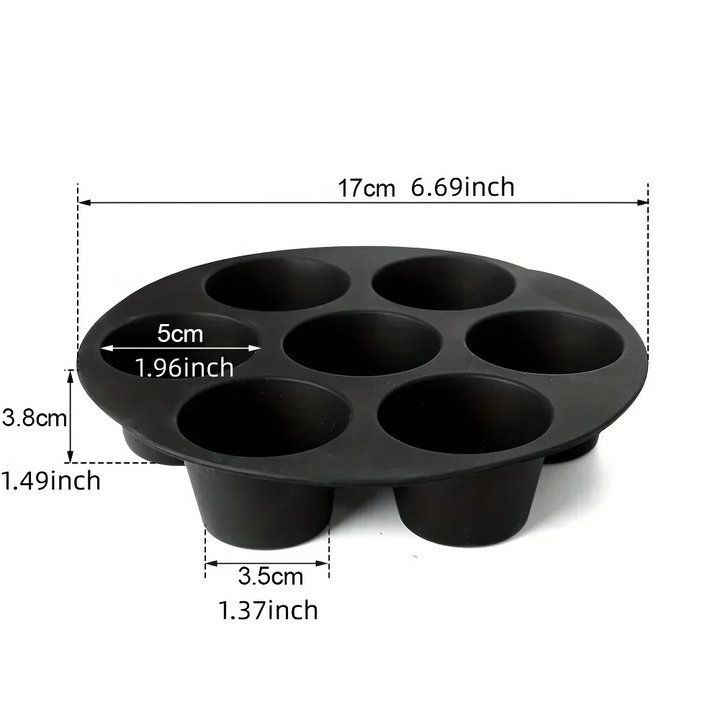 Silicone Baking Mold for Microwave and Air Fryer - FlexiBake-18.01 cm-State of Style