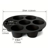 Silicone Baking Mold for Microwave and Air Fryer - FlexiBake-18.01 cm-State of Style