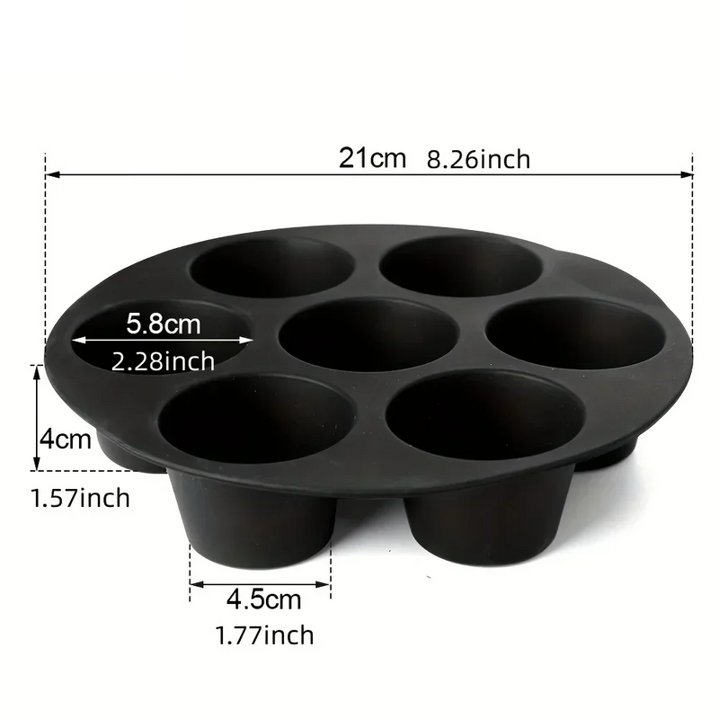 Silicone Baking Mold for Microwave and Air Fryer - FlexiBake-18.01 cm-State of Style