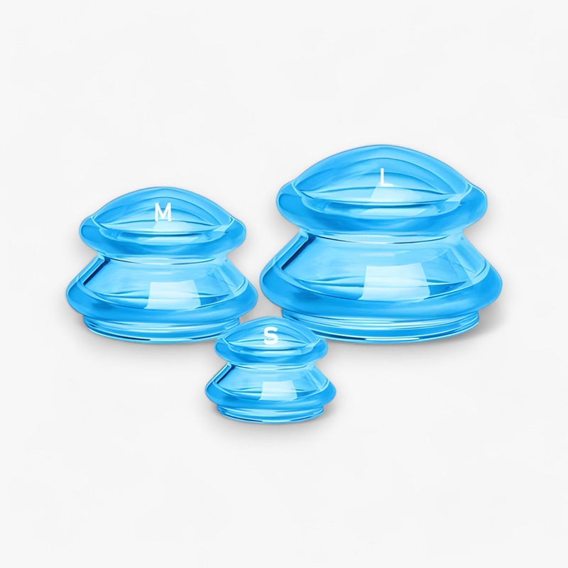 Silicone Cupping Therapy Set - GlowCupp-Blue-State of Style