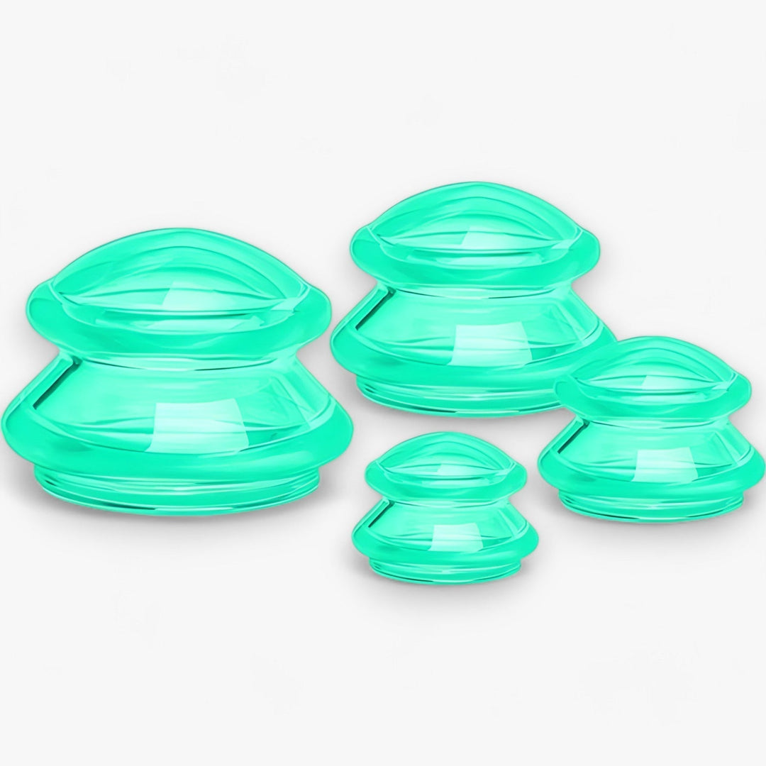 Silicone Cupping Therapy Set - GlowCupp-Green-State of Style