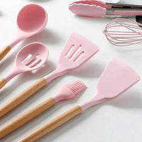 Silicone Kitchen Utensil Set - FlexiChef-Pink-State of Style