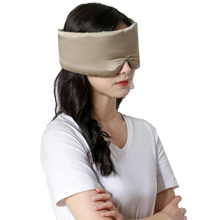 SilkDream Luxe Sleep Mask-Khaki-State of Style