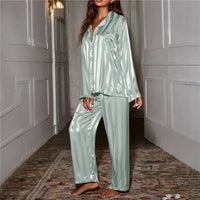 Silky-soft women's pyjama set – Emilia-Beige-S-State of Style
