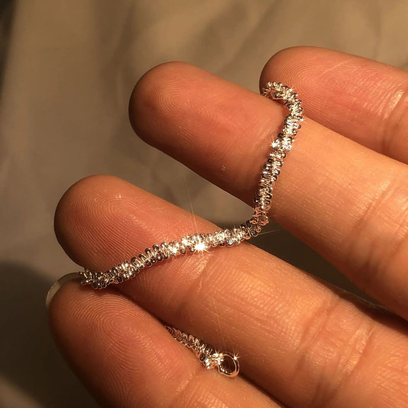 Silver Liquid Shine Bracelet | Elegant Women's Jewellery-State of Style