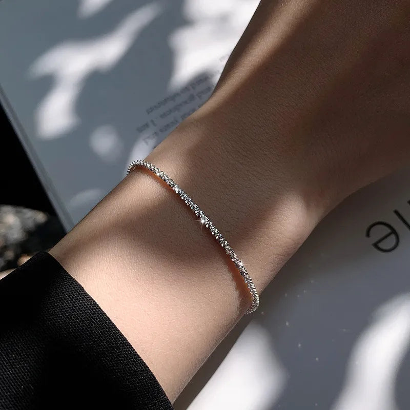 Silver Liquid Shine Bracelet | Elegant Women's Jewellery-State of Style