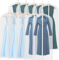 Clear Full-Length Garment Covers – 10-Pack Suit & Dress Storage Bags (Buy 1, Get 1 FREE)