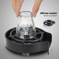 Simple One-Handed Glass Washer - CupJet-Black-State of Style