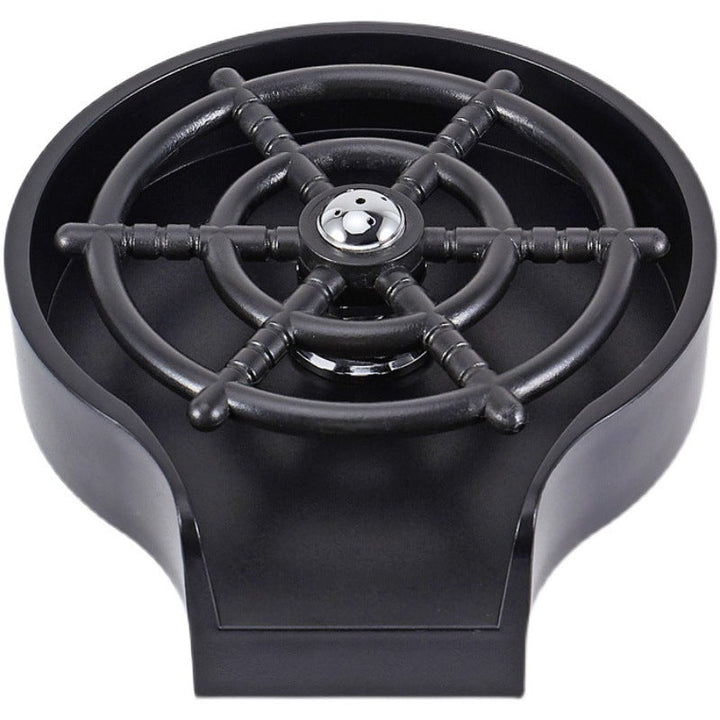 Simple One-Handed Glass Washer - CupJet-Black-State of Style