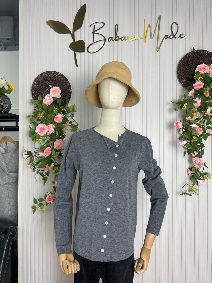 Simple Solid Long Sleeve Jumper - PurStyle-S (36/38)-State of Style