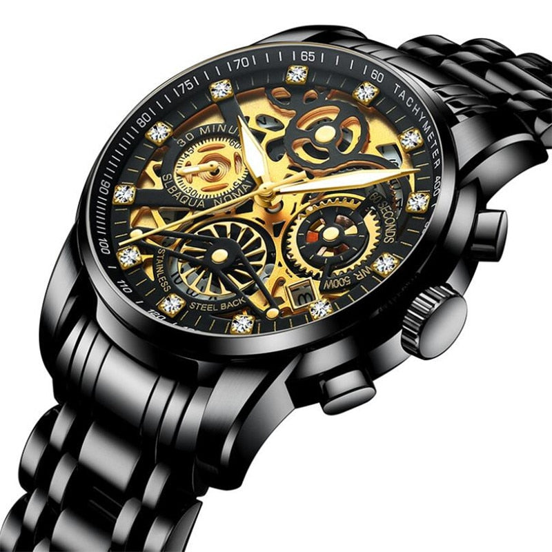 Skeleton Men's Watch - Eclipse-Black-State of Style