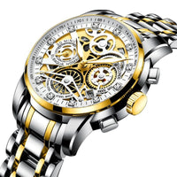 Skeleton Men's Watch - Eclipse-Silver Gold-State of Style