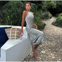 Sleeveless Maxi Dress with Straps - Luna-Grey-XS-State of Style
