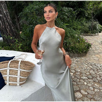 Sleeveless Maxi Dress with Straps - Luna-Grey-XS-State of Style